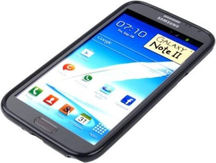 Actual product image König Design Protective cover TPU Case for mobile Samsung Galaxy Note II N7100 Black (Samsung Galaxy Note 2 N7100)