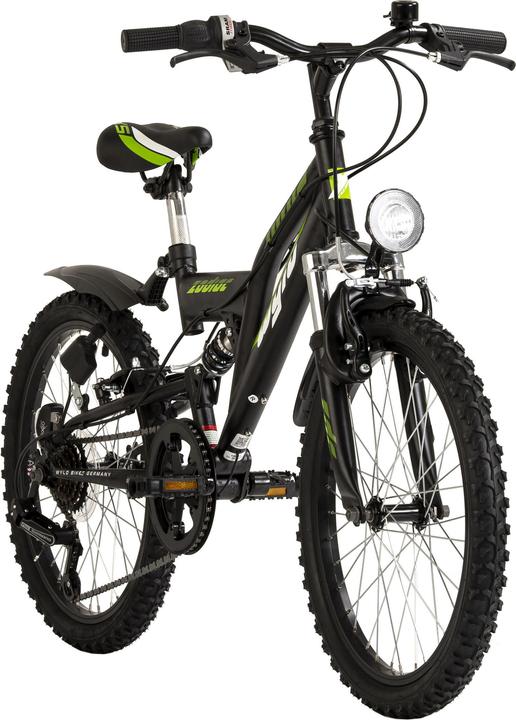 Produktbild Wyld Kinder-Mountainbike Fully ATB 20" Zodiac schwarz-grün 6 Gänge RH 31 cm (20")