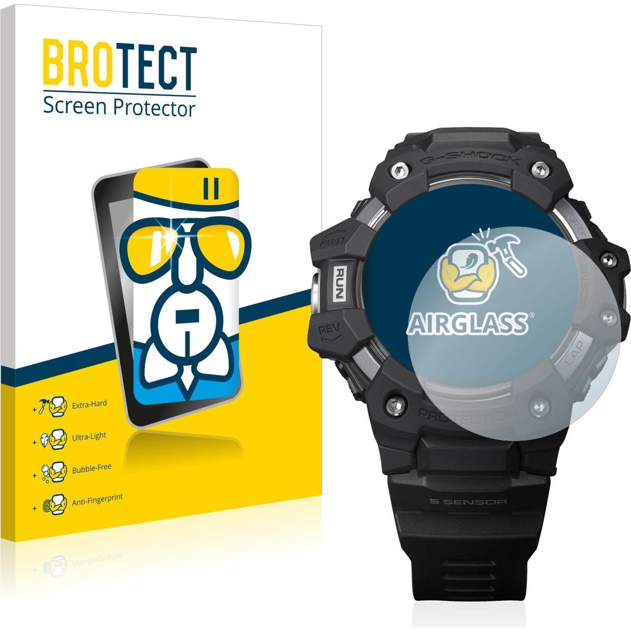 BROTECT AirGlass Panzerglasfolie, Smartwatch Schutzfolie, Transparent