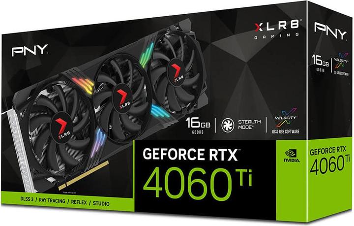 Image du produit PNY GeForce RTX 4060 Ti XLR8 Gaming Verto Epic-X (16 Go)