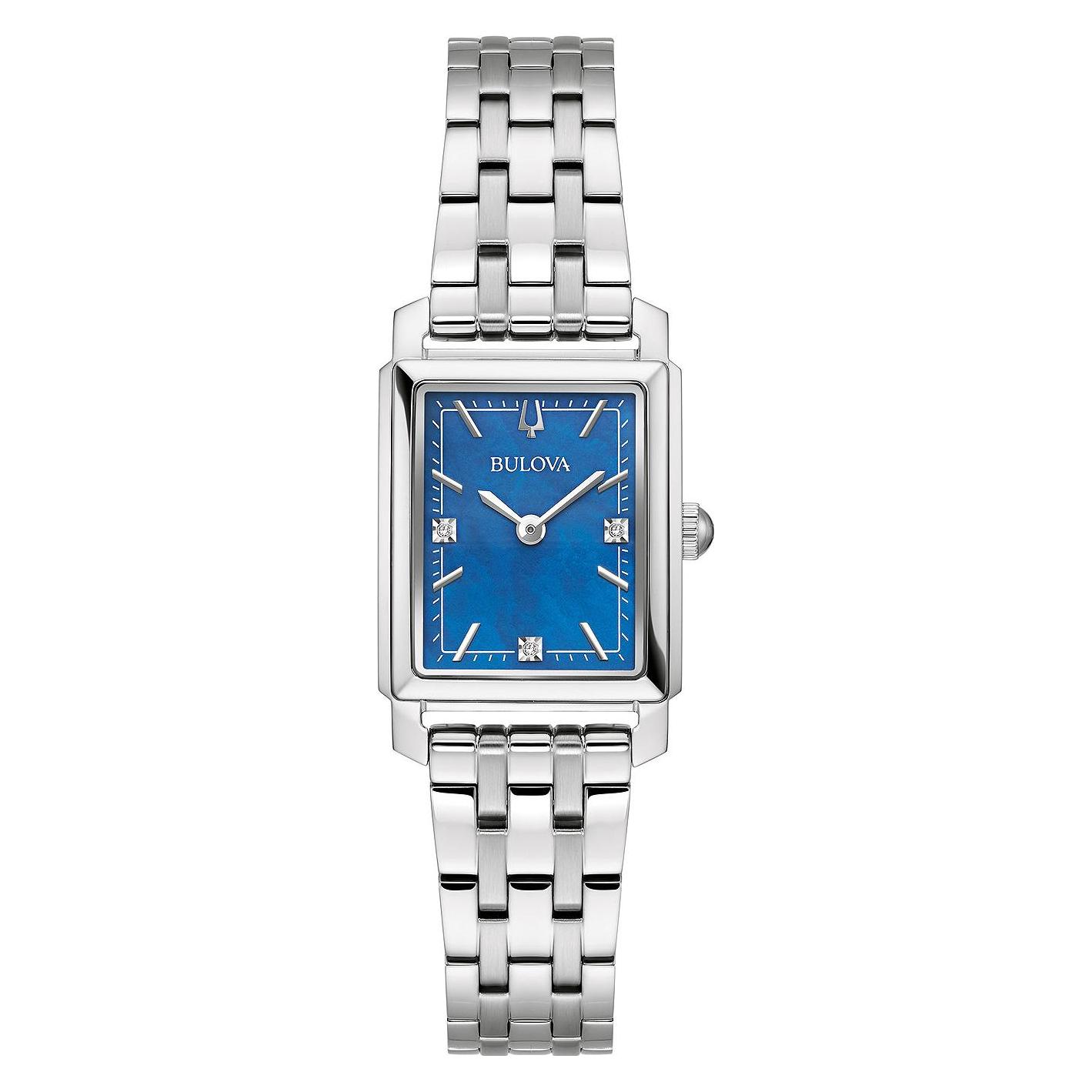 Bulova, Horloge, 96P245 Sutton Dameshorloge 21mm 3ATM, Zilver, (Analoog Horloge, 21 mm)