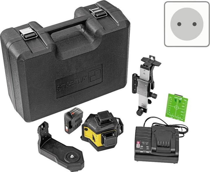 Actual product image Stabila Multiline laser LAX 600 G, 12 V system, 7-piece set, with battery and charger (EU) - 197