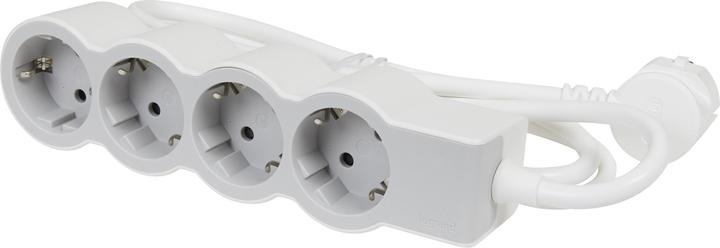 Produktbild Legrand Flache Steckdosenleiste, 4-fach Steckdose (4 x, CEE 7/3, CEE, 1.50 m)