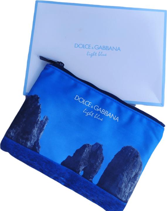 Dolce & Gabbana Light Blue Toiletry Gwp Textile Pouch (Light blue)
