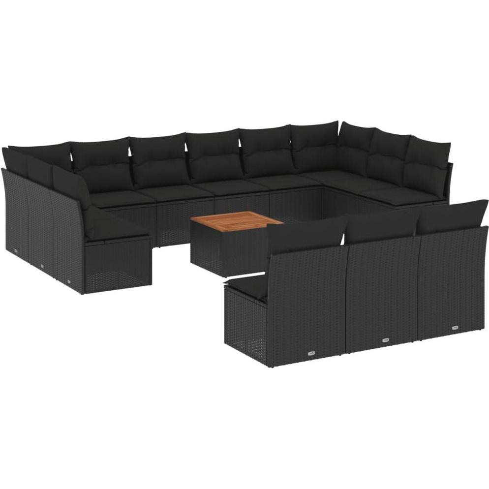 VidaXL, Gartenlounge, 10-tlg. Garten-Lounge-Set mit Kissen