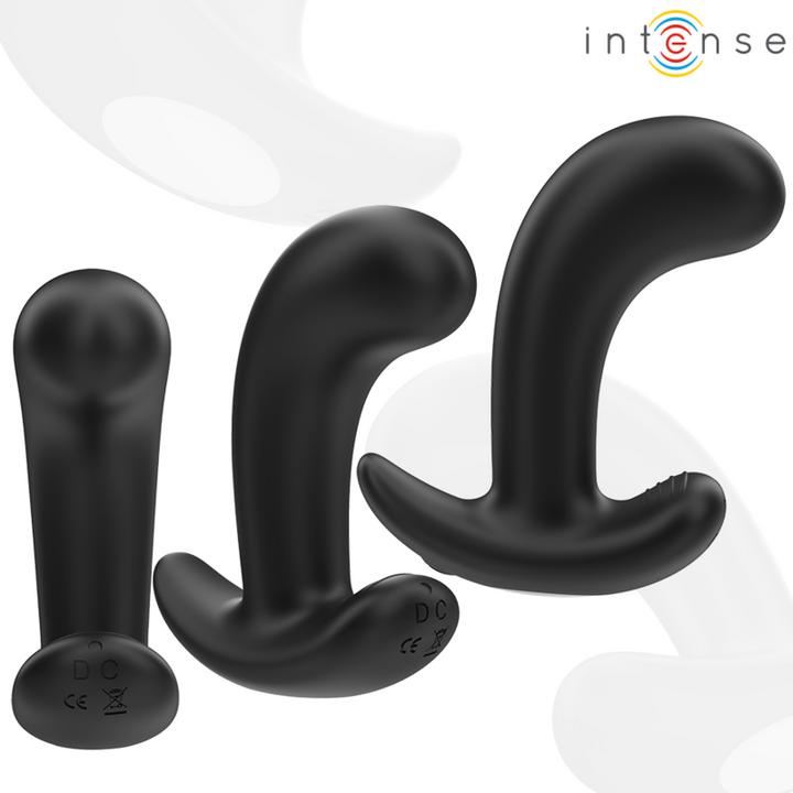 Productafbeelding Intense Chandler Anaalplug 10 Vibraties Zwart Afstandsbediening