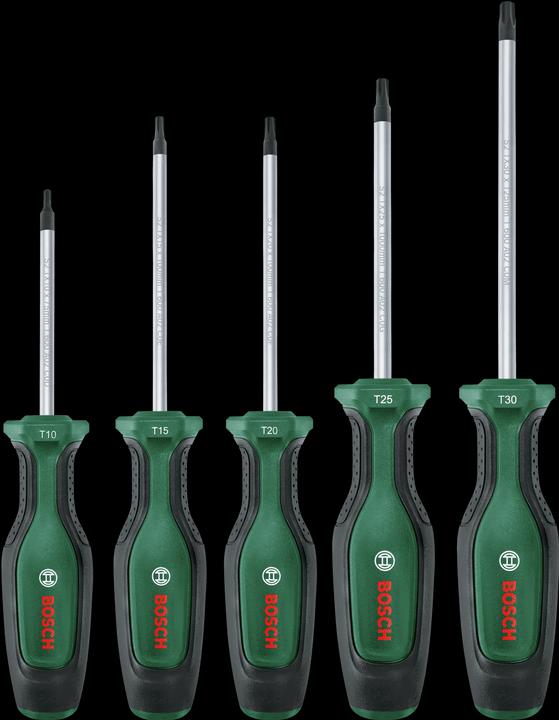 Immagine prodotto Bosch Home & Garden Set di cacciaviti Torx da 5 pezzi (Pin-torx)