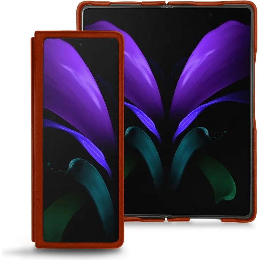 Noreve Lederschutzhülle (Samsung Galaxy Z Fold2), Smartphone Hülle, Orange