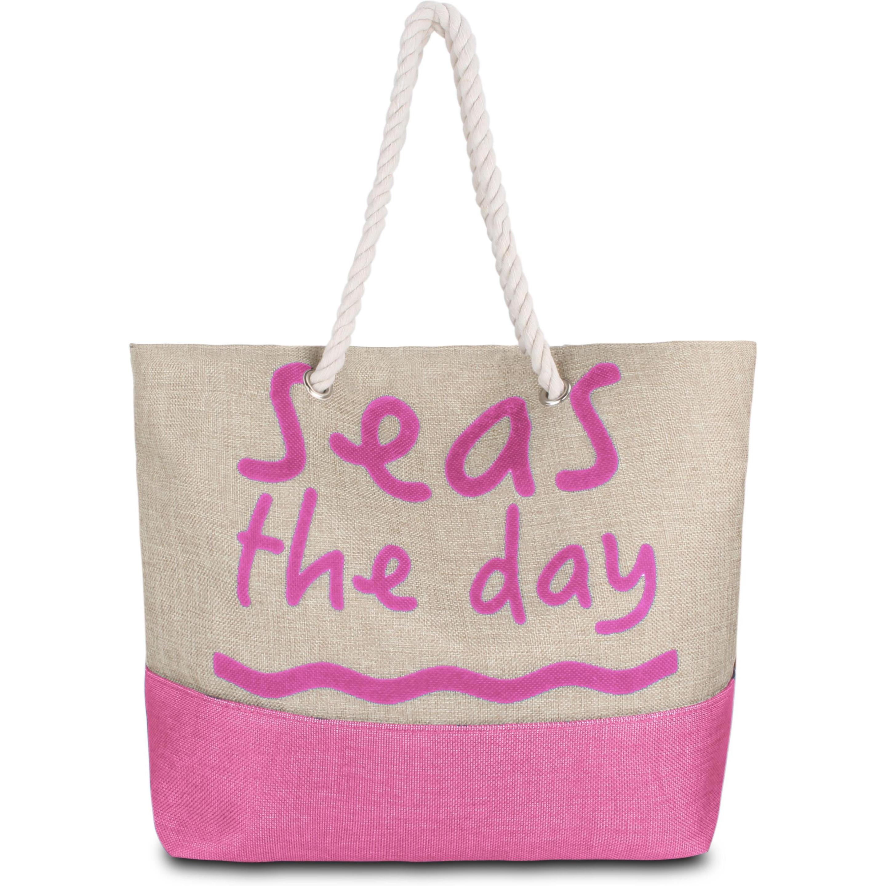 Normani, Tasche, Sommer-Umhängetasche, Strandtasche, Rosa, (17 l)