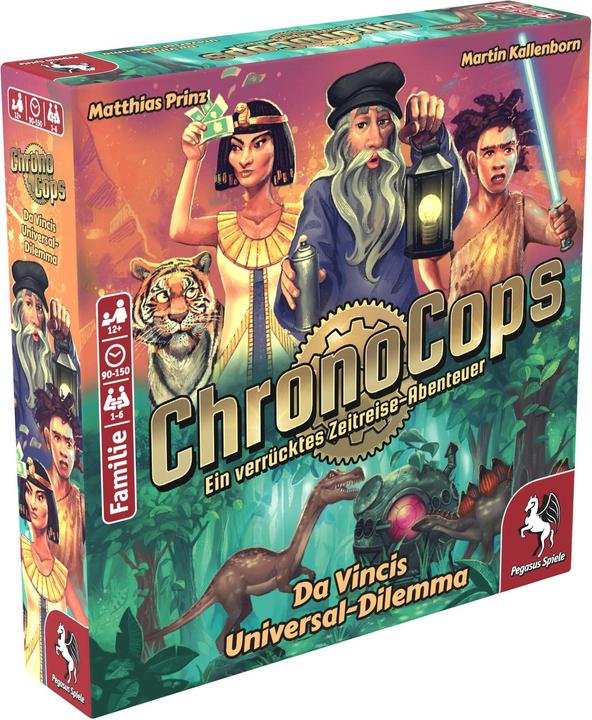 Actual product image Pegasus 18191G - ChronoCops - Da Vinci's Universal Dilemma, card game, from 12 years (DE edition) (German)