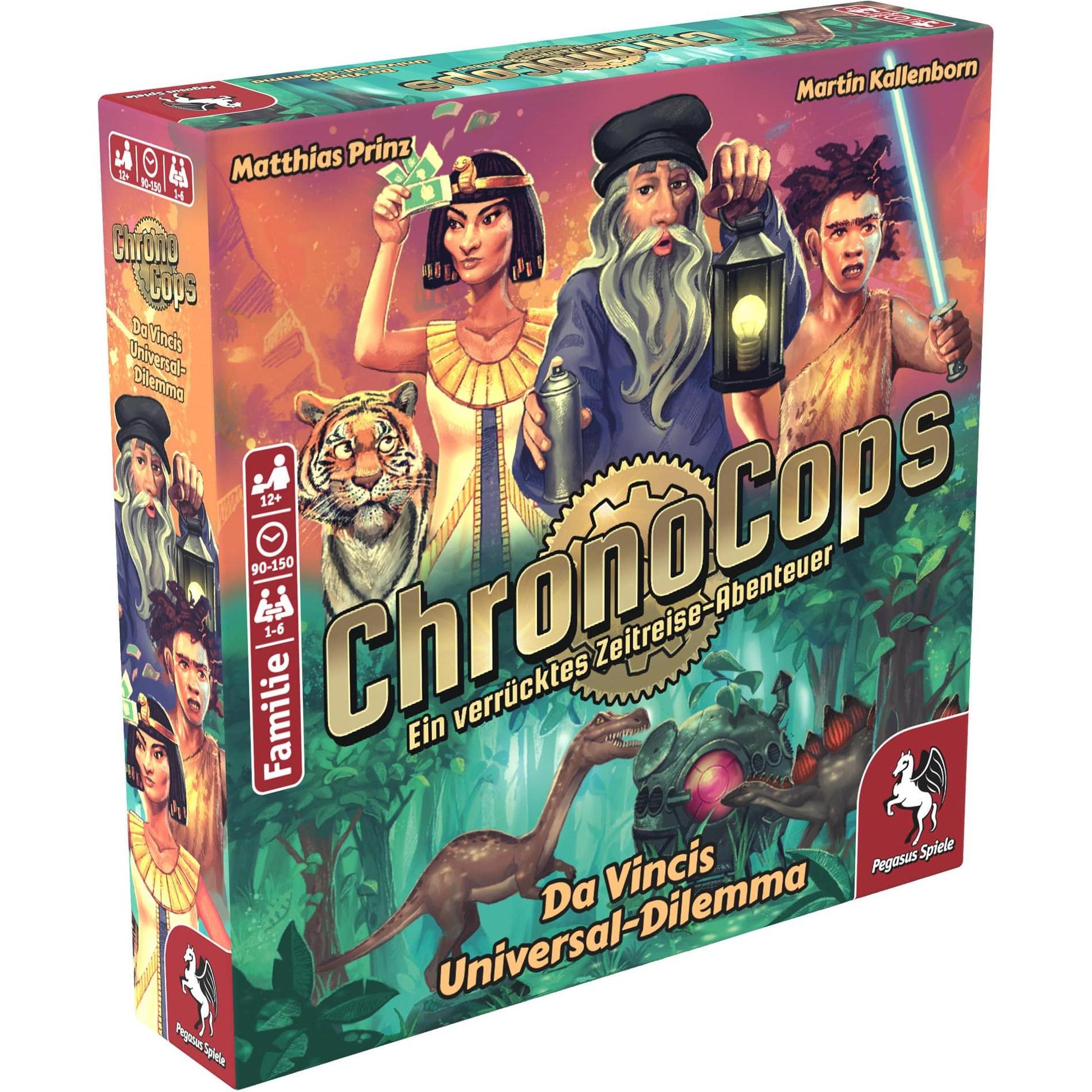 Pegasus 18191G - ChronoCops - Da Vincis Universal-Dilemma, Kartenspiel, ab 12 Jahren (DE-Ausgabe) (Deutsch)