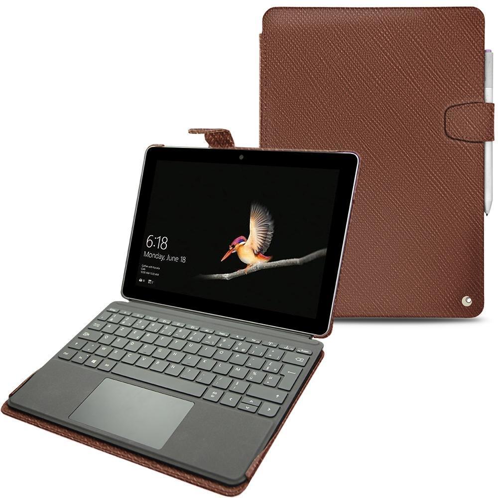 Noreve Lederschutzhülle (10", Microsoft), Notebooktasche, Braun