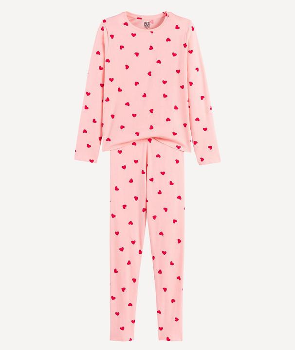 Produktbild La Redoute Collections Pyjama mit Herzchen-Print aus Baumwolle (92)
