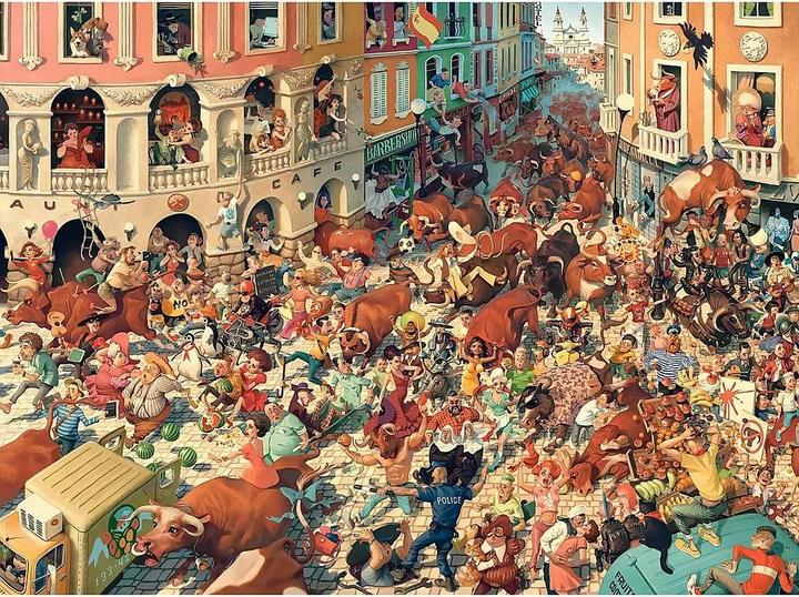 Immagine prodotto Castorland Corsa dei tori a Pampeluna Puzzle da 3000 pezzi (3000 pezzi)