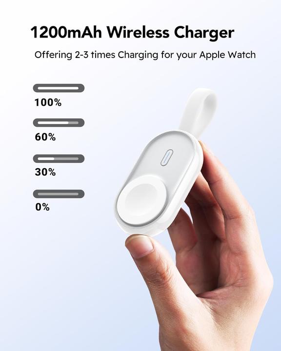 Actual product image Veger Mini-Powerbank für Apple Watch (1200 mAh)