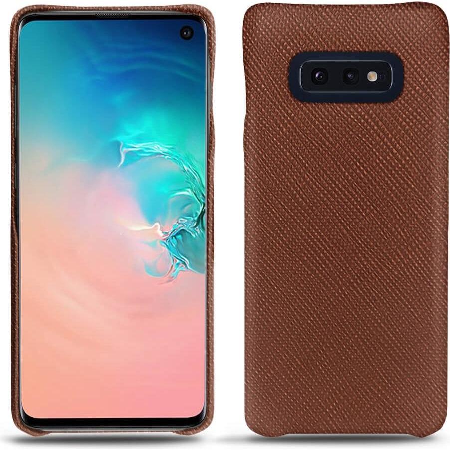 Noreve Lederschutzhülle (Samsung Galaxy S10e), Smartphone Hülle, Braun