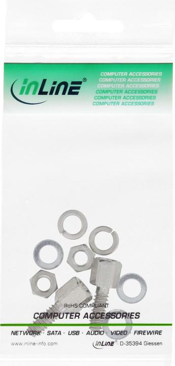 Actual product image InLine Screw set (SUB-D mounting set)