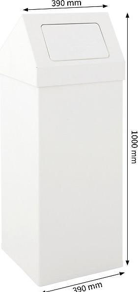 Actual product image kaiserkraft Recyclable material container with push lid (110 l)