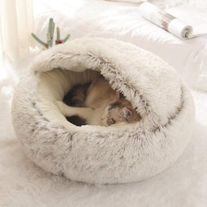 Image du produit Hermex Katzenbett Katzennest Katzensofa Katzenliege Katzenhöhle Katzenhaus (Chat)