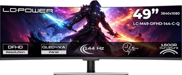 Productafbeelding LC-Power LC-M49-DFHD-144-C-Q (3840 x 1080 pixels, 49")