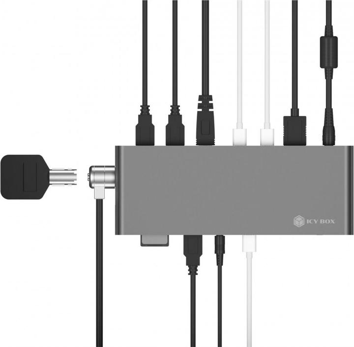 Produktbild Icy Box IB-DK8801-TB4 (Thunderbolt, 10 Ports)