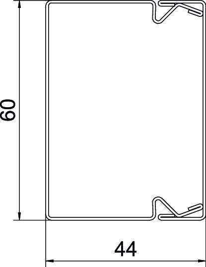 Actual product image OBO Bettermann OBO cable duct LKM pure white (2000 mm)