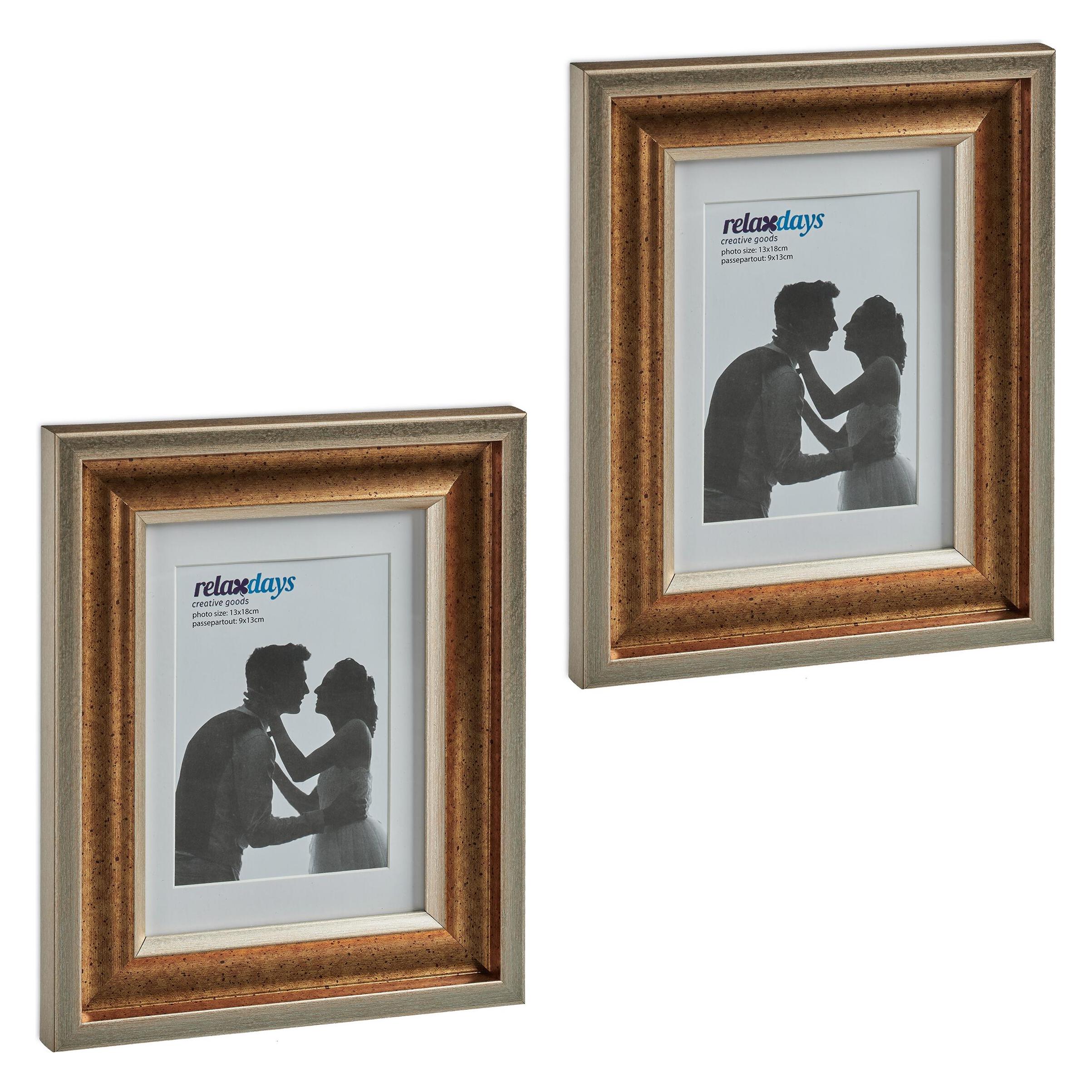 Relaxdays, Fotolijst, 2x Fotolijst (13 X 18 Cm)