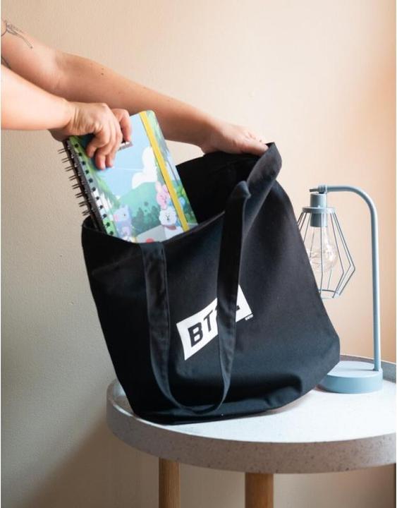 Image du produit BT21 - Sac à provisions en tissu 28x40 cm (Noir)