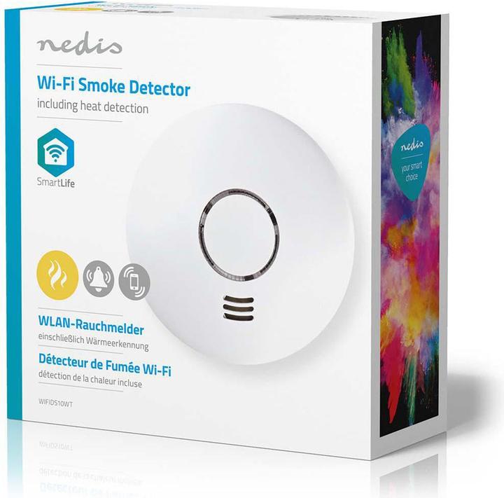Image du produit Nedis WIFIDS10WT Détecteur de fumée