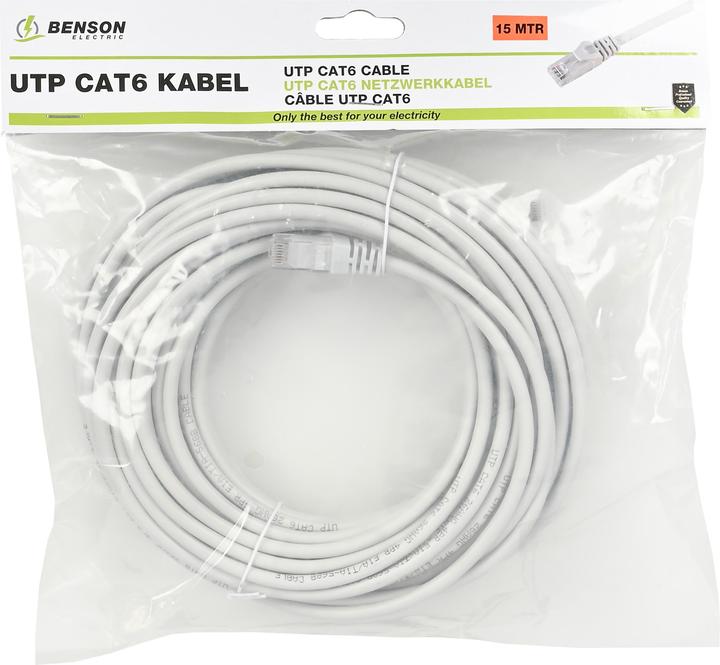 Actual product image Benson Electric UTP CAT6 cable 15 m (U/UTP, CAT6, 15 m)