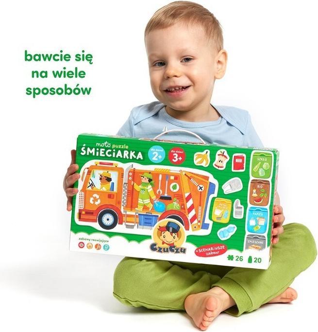 Produktbild Czuczu Moto Puzzle Müllwagen 2+, 3+ (26 Teile)