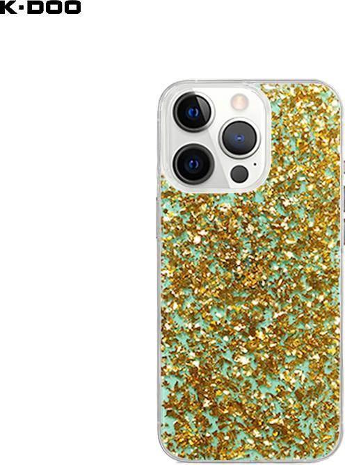 Actual product image RPD iPhone 13 Pro Max - K-Doo Flash Glitter Case, Gold (Apple iPhone 13 Pro Max)