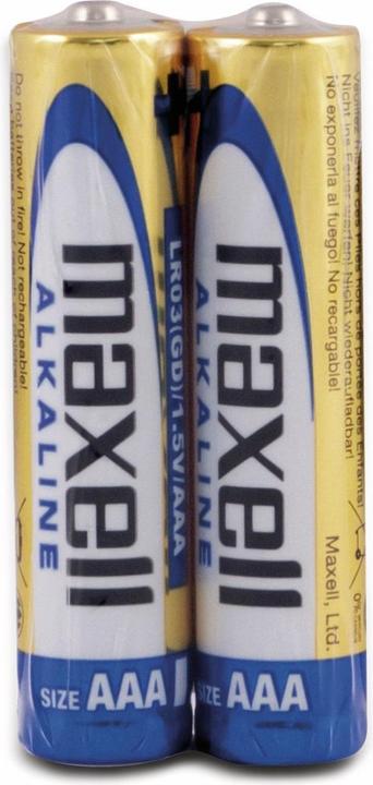 Actual product image Maxell Micro battery alkaline, AAA, LR03, 2 pieces (2 pcs., AAA)