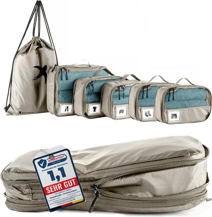 Produktbild Seeschwalbe 6-teiliges Packwürfel-Set mit Kompression