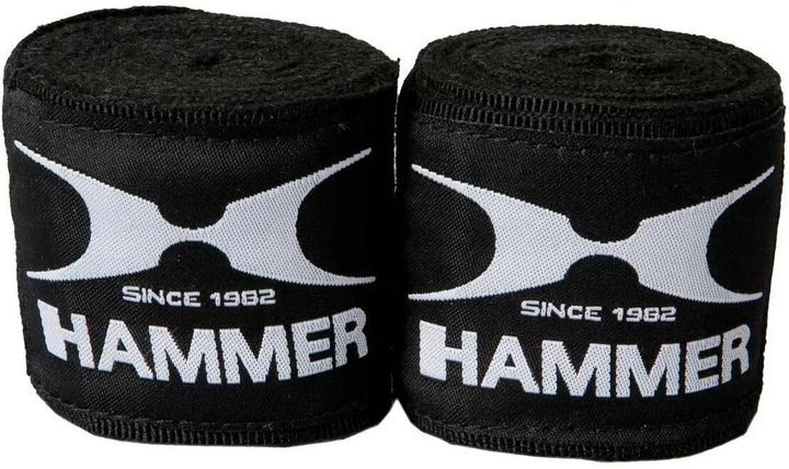 Actual product image Hammer Boxing bandages, elastic 3,5m (black)