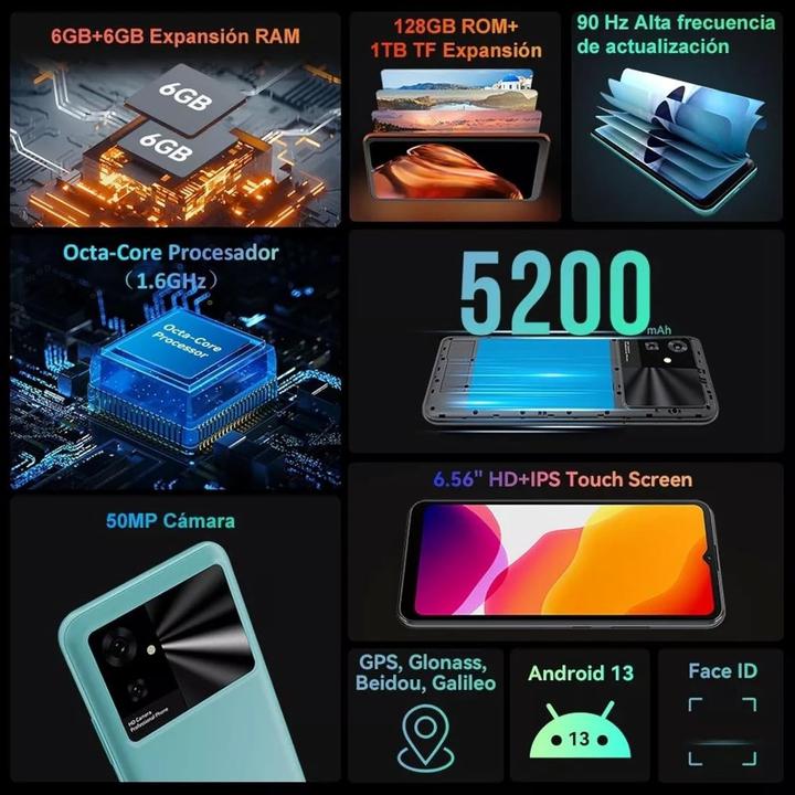 Actual product image Cubot Note 21 (128 GB, Black, 6.56", Dual SIM, 4G)