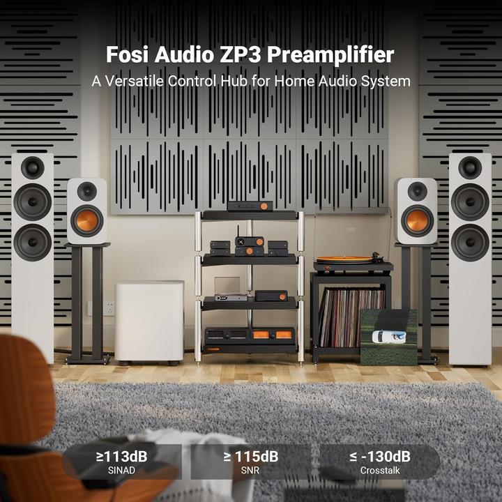 Immagine prodotto Fosi Audio ZP3, 2.0 Kanal Vorverstärker (Pre- & Power Amplifier combinazione)