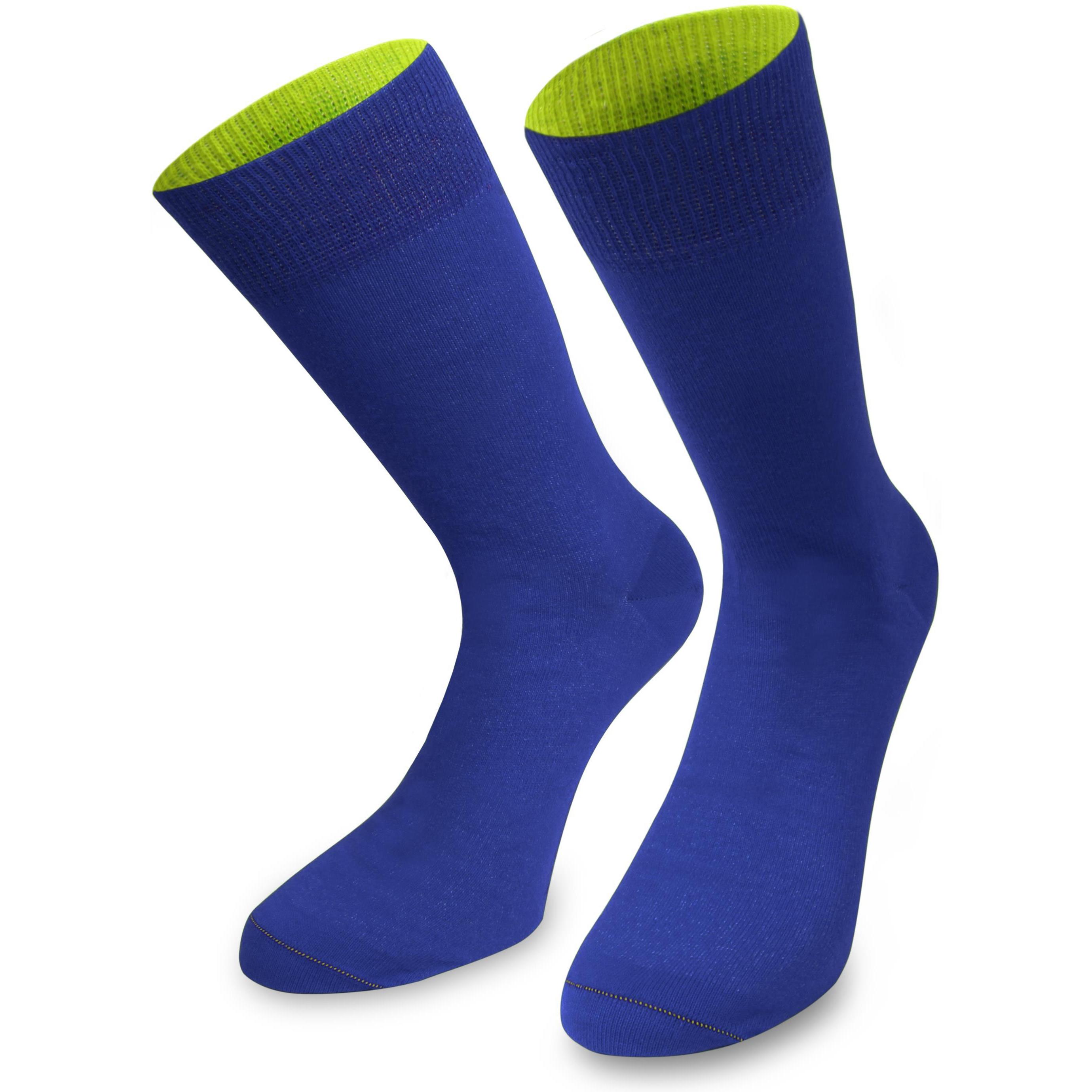 Thumbnail - Normani, Herren, Socken, 1 Paar Socken Bi-Color, Blau, (Einzelpack, 39 - 42)