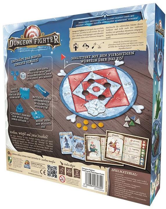 Actual product image Horrible Guild HR044 - Dungeon Fighter: Castle of frightening Frosts, 1-6 players, 10 years (DE Edition) (German, 1 - 6 Players)