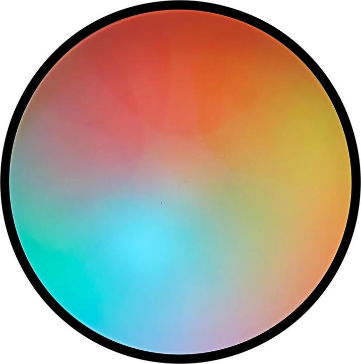 Actual product image Brilliant Heida LED surface-mounted ceiling panel 48cm black (3000 lm)