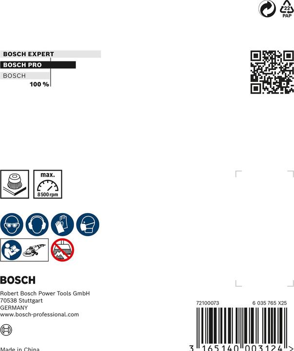Produktbild Bosch Professional Zubehör PRO Metal heavy Topfbürste, 90 x 0,5 mm, Gewinde