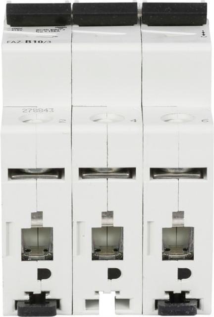 Image du produit Eaton Circuit Breaker, D Curve, 10A, 3-Pole