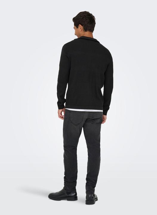 Produktbild Only & Sons Onsmalik Reg 12 Pin Zip Cardigan Knit (S)