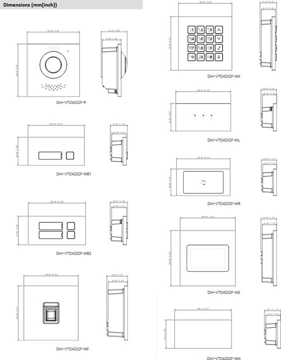 Produktbild Dahua VTO4202F-P-S2 (Kabelgebunden)