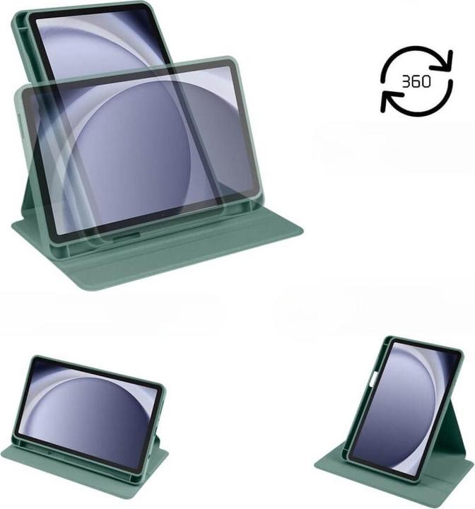 Produktbild Cover-Discount Galaxy Tab A9 - 360-Grad Hülle dunkelgrün (Galaxy Tab A9)