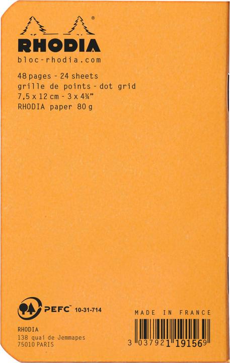 Produktbild Rhodia Classic (B3, Kariert, Harter Einband)