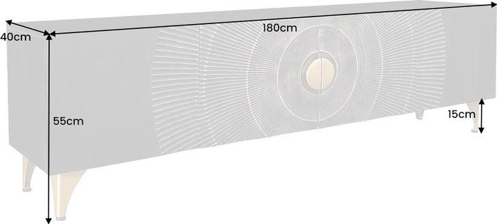 Immagine prodotto Global Interiors Golden Sunset (180 x 55 x 40 cm)