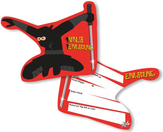 Actual product image DH-Konzept Invitation Cards Ninja (6 pcs.)