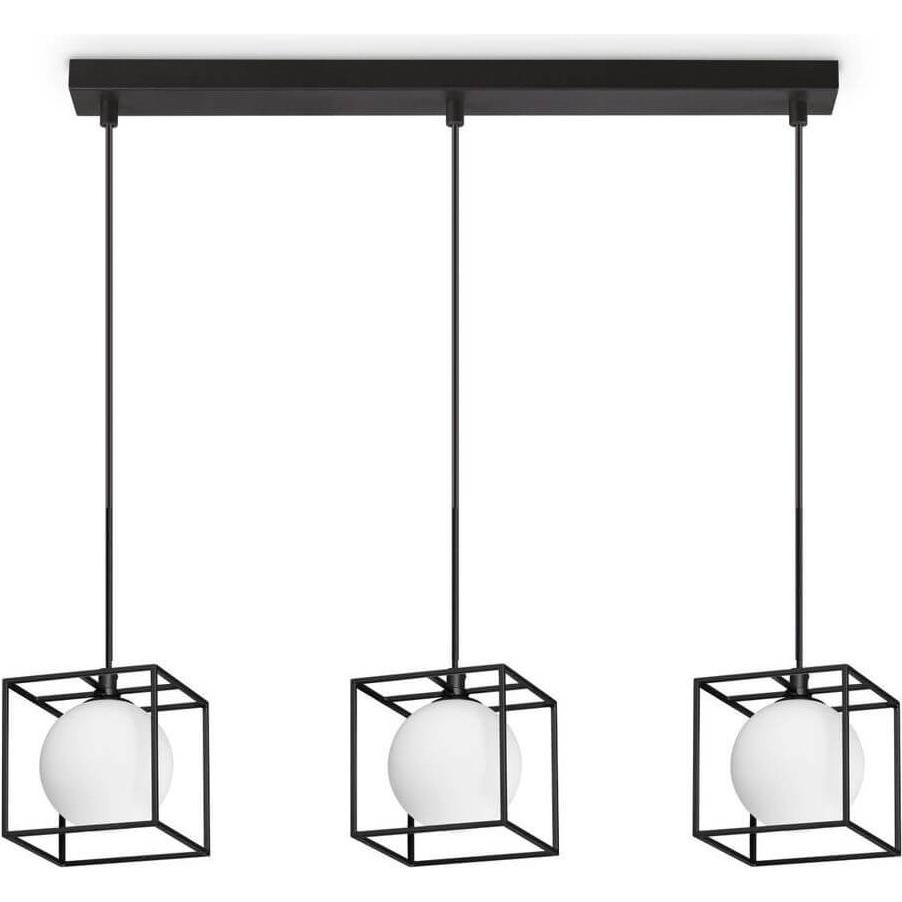 Ideal lux, Pendelleuchte, LINGOTTO G9 Pendelleuchte 3x dimmbar Schwarz warmweiss 327846 (G9, 370 lm)