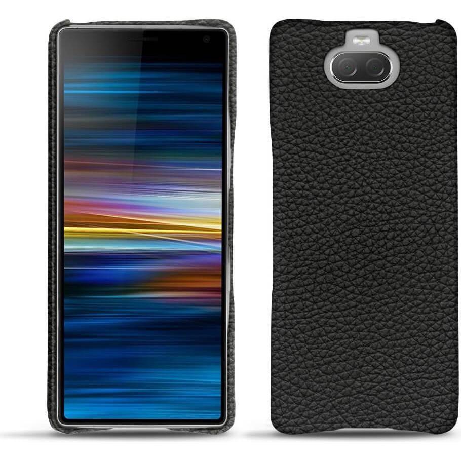 Noreve Lederschutzhülle (Sony Xperia 10), Smartphone Hülle, Schwarz